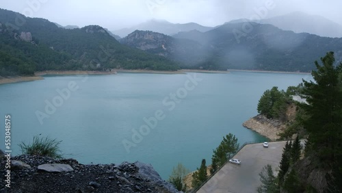 lake in the mountains ,river