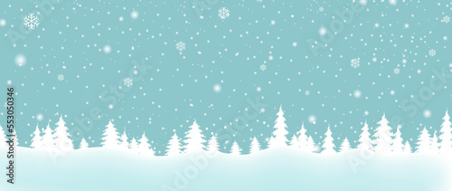 Winter Landscape With Snow Poster
