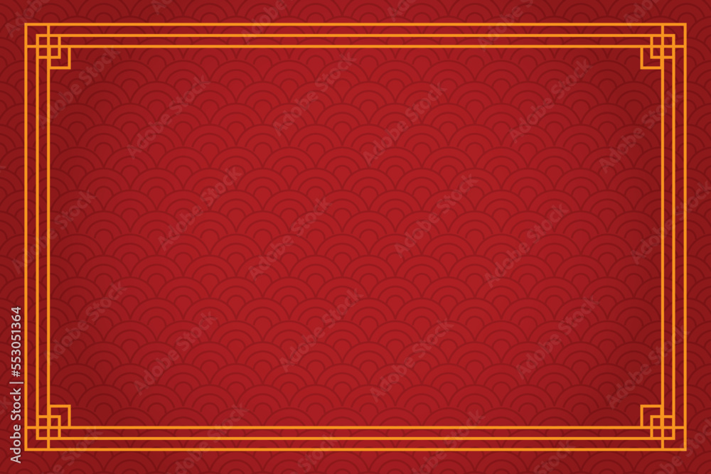 Chinese new Year Frame for Background Double cube Chinese new Year Frame for Background Double cube