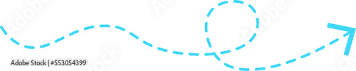 Dashed Line Arrow