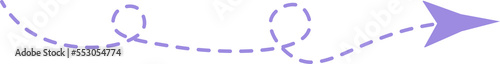 Dashed Line Arrow