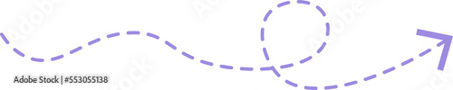 Dashed Line Arrow