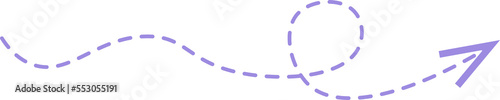 Dashed Line Arrow