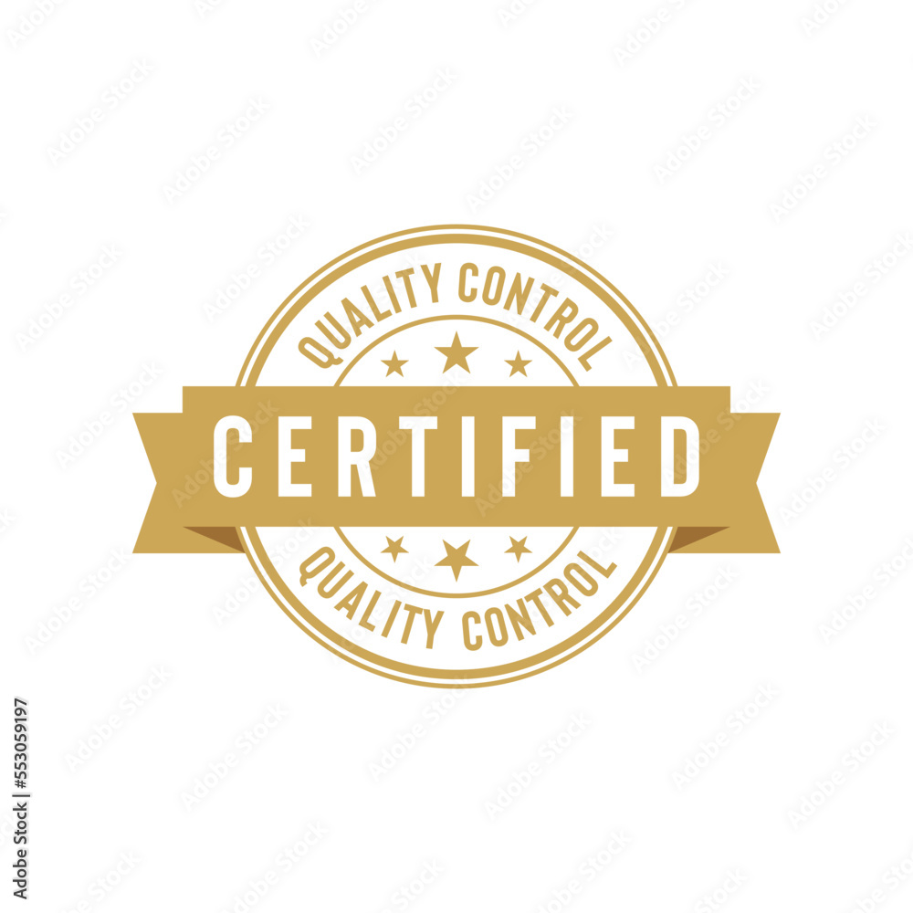 Fototapeta premium Certified Stamp Seal Vector Template