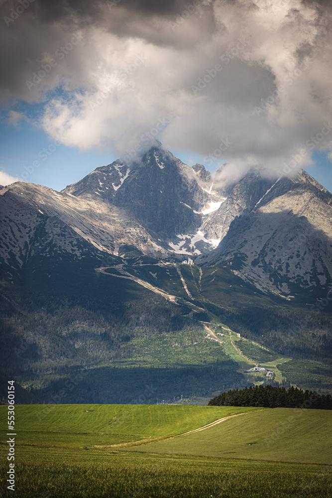 Fototapeta premium landscape with clouds