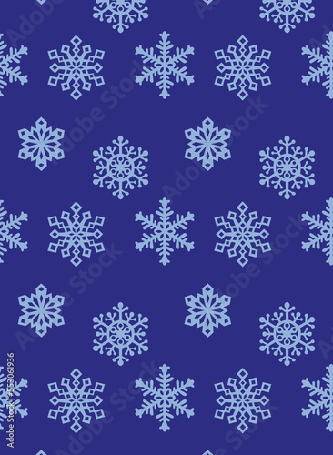seamless pattern with snowflakes