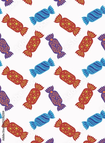 seamless pattern with sweets 