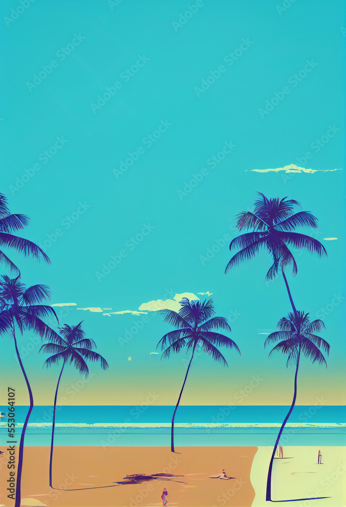 retrowave palm beach