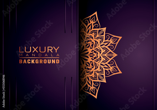 Luxury ornamental mandala background, arabesque style