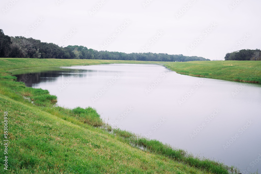 Tampa bypass canal, a 14-mile-long flood bypass operated by the Southwest Florida Water Management District Tampa bypass canal, a 14-mile-long flood bypass operated by the Southwest Florida Water Management District