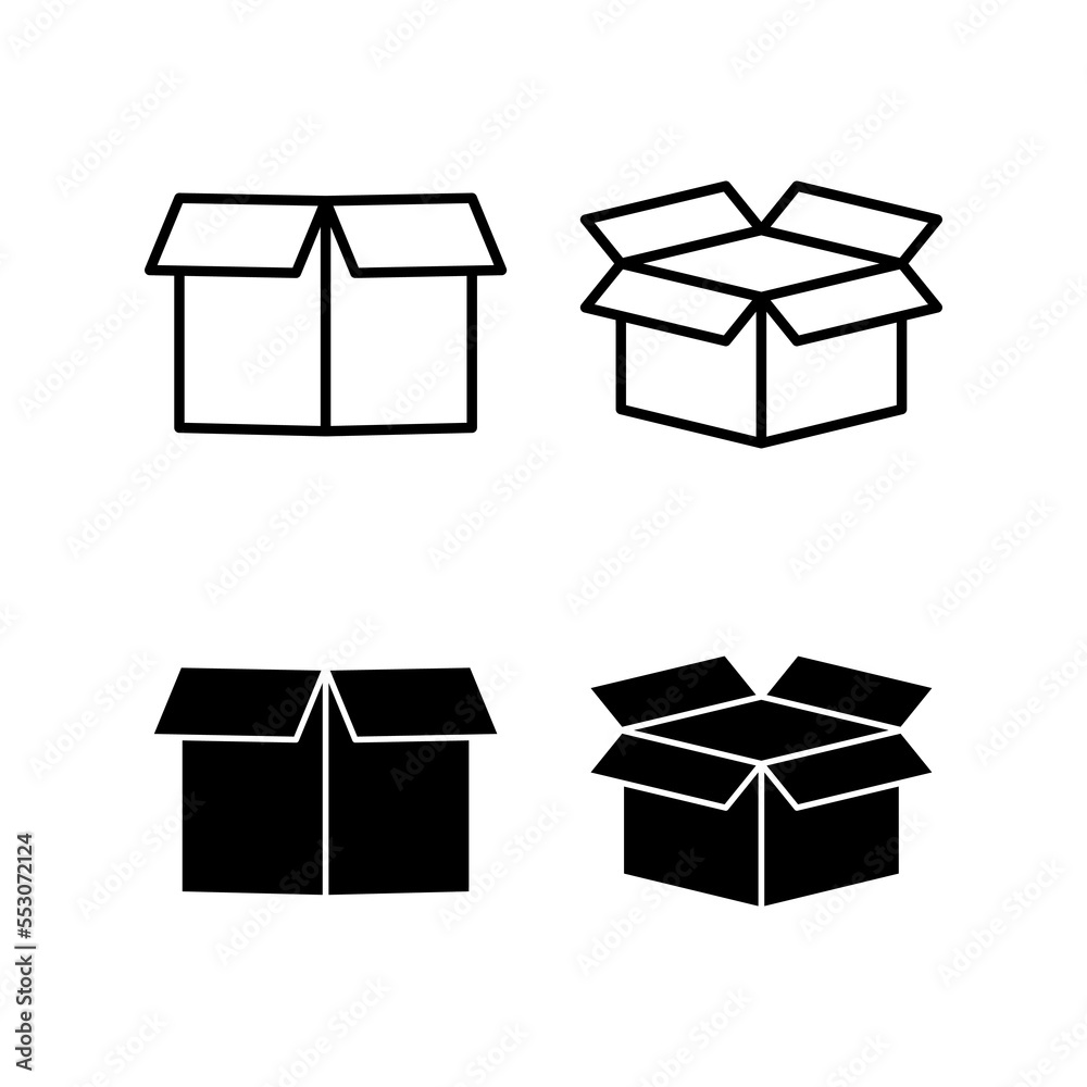 Box icon vector for web and mobile app. box sign and symbol, parcel, package