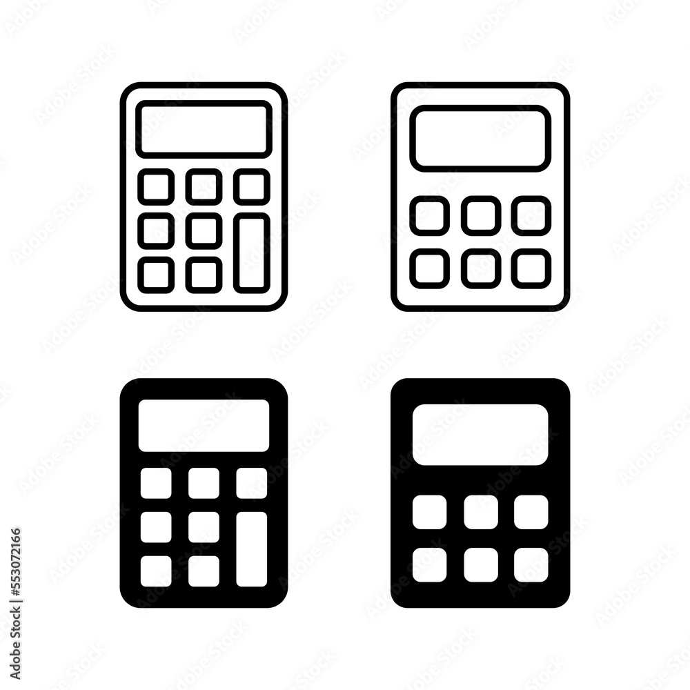 Calculator icon vector for web and mobile app. Accounting calculator sign and symbol. Calculator icon vector for web and mobile app. Accounting calculator sign and symbol.