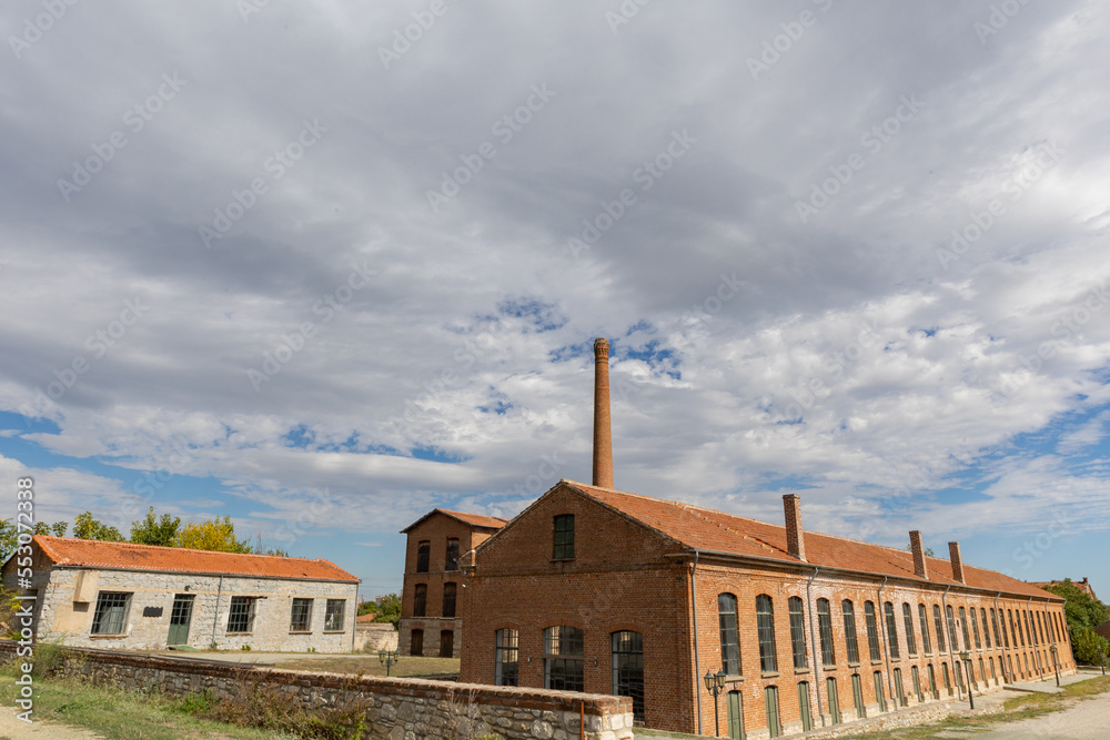 Fototapeta premium Historical Industrial complex Tzivre Silk Factory in Soufli Evros Greece