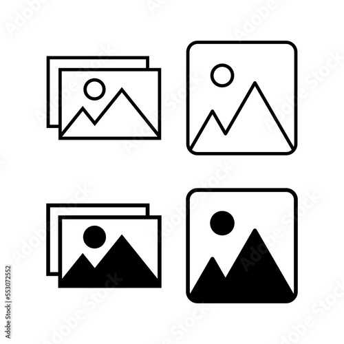 Picture icon vector for web and mobile app. photo gallery sign and symbol. image icon