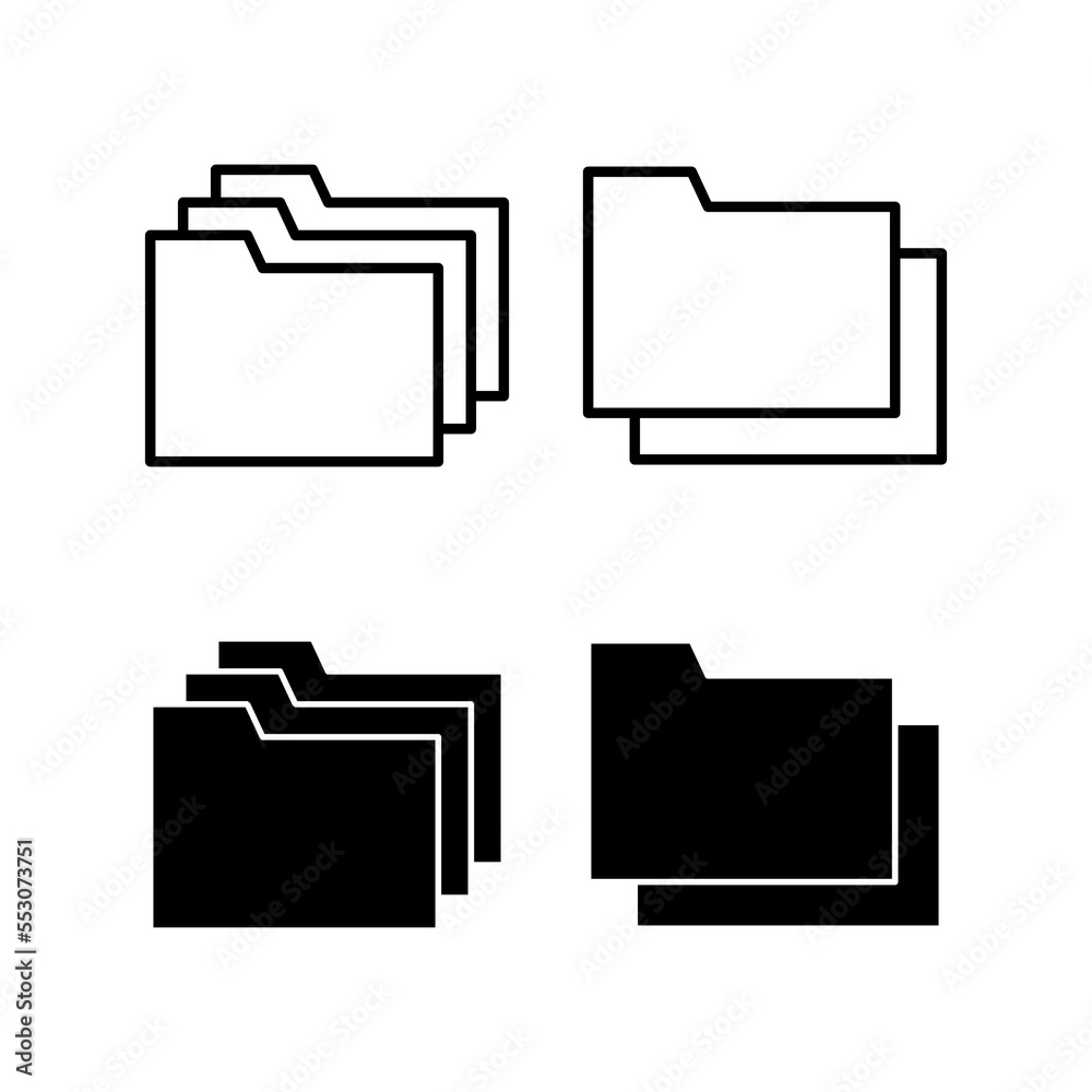 Folder icon vector for web and mobile app. folder sign and symbol Folder icon vector for web and mobile app. folder sign and symbol