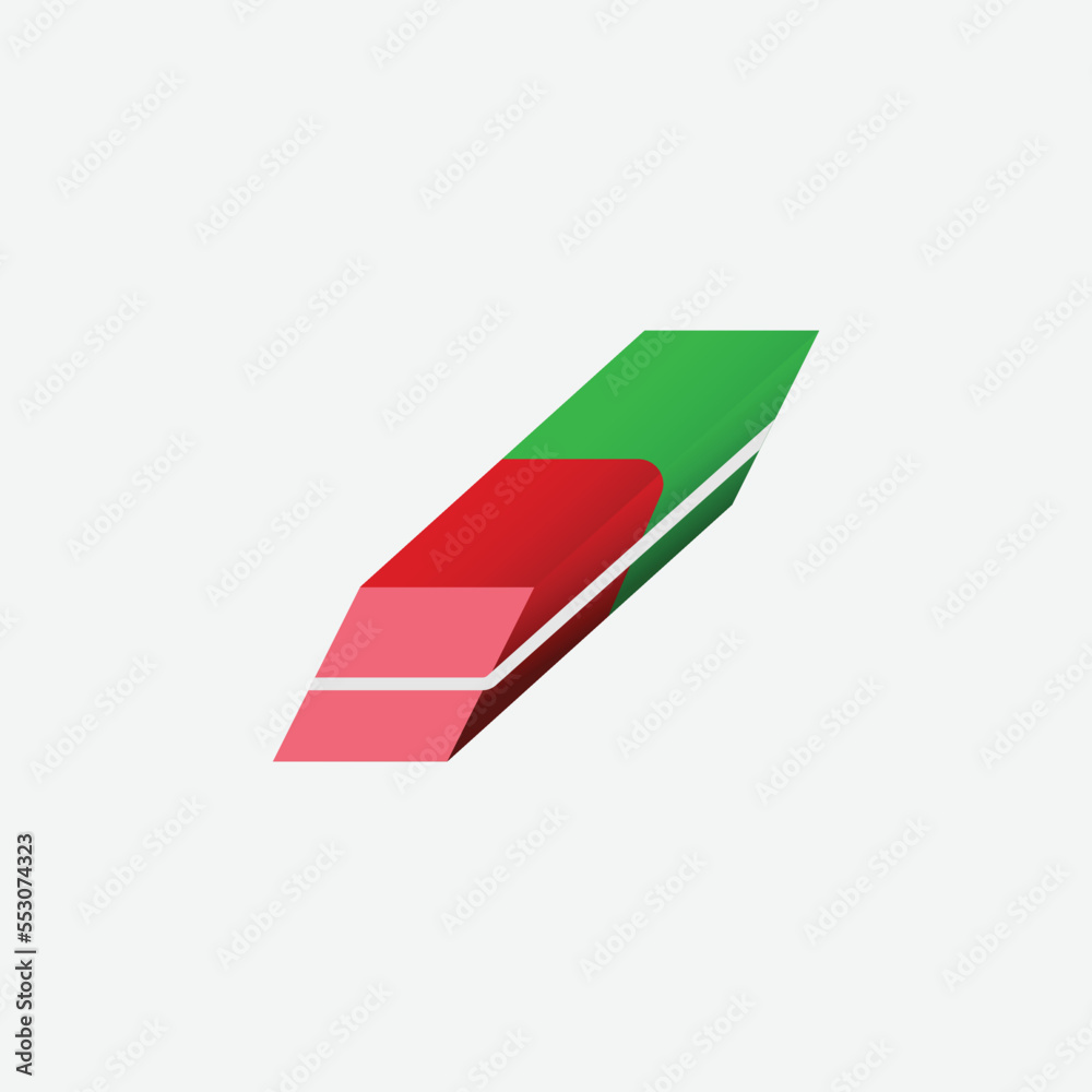 Eraser Icon. Office Concept. - Vector Eraser Icon. Office Concept. - Vector