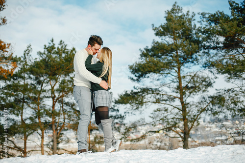 happy young couple in the park © prostooleh