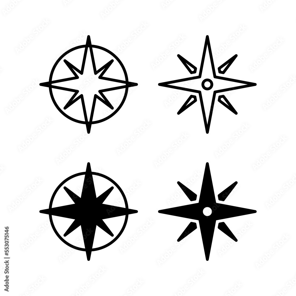Compass icon vector for web and mobile app. arrow compass icon sign and symbol Compass icon vector for web and mobile app. arrow compass icon sign and symbol