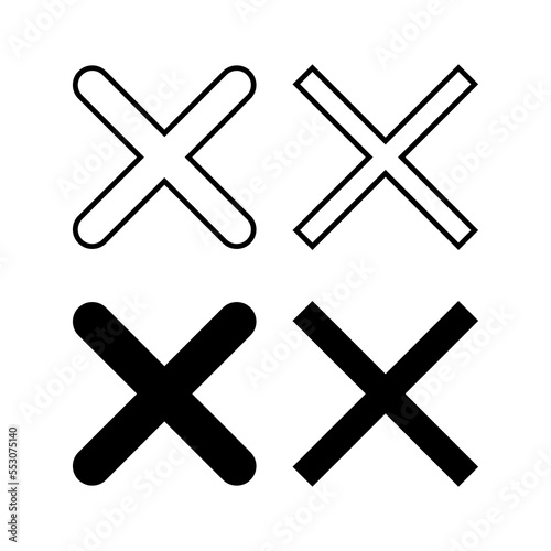Close icon vector for web and mobile app. Delete sign and symbol. cross sign