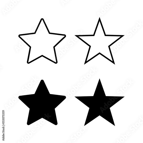 Star Icon vector for web and mobile app. rating sign and symbol. favourite star icon