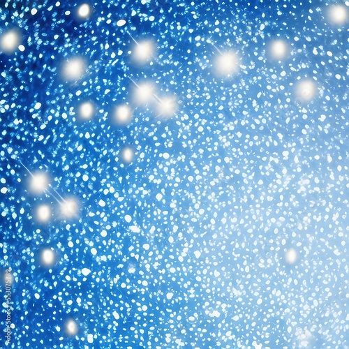 Wallpaper Mural Background of abstract defocused white glitter lights on blue background with bokeh. Generative AI Torontodigital.ca