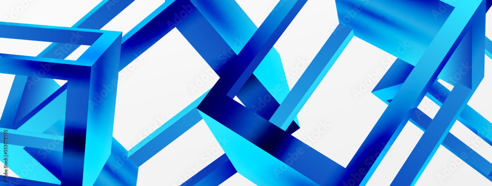 3D cube shapes vector geometric background. Trendy techno business template for wallpaper, banner, background or landing 3D cube shapes vector geometric background. Trendy techno business template for wallpaper, banner, background or landing