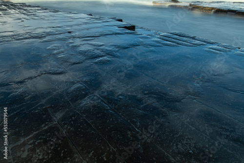 The Tessellated Pavement, located at Lufra, Eaglehawk Neck in Tasmania. photo