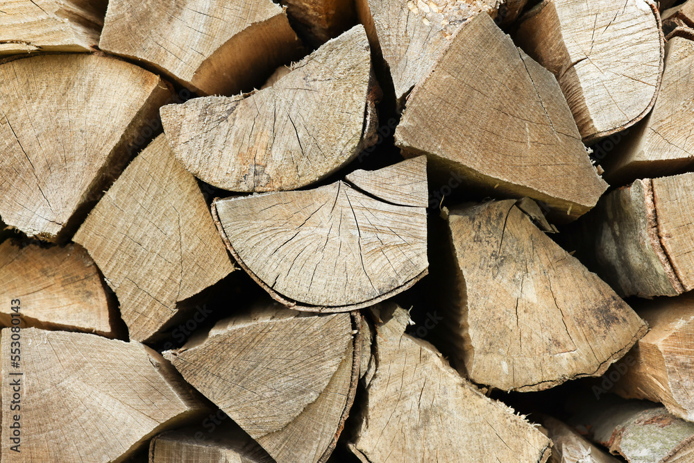 Pile of chopped firewood as background, closeup Pile of chopped firewood as background, closeup
