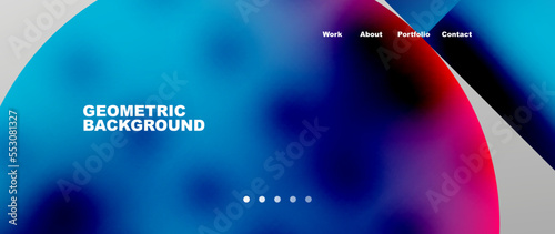 Overlapping circles abstract background template