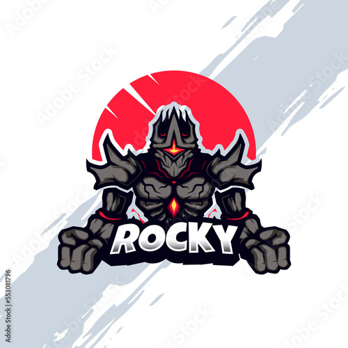 Stone Rocky Giant Monster Mascot