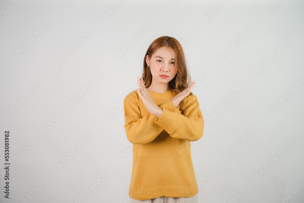 portrait of attractive asian woman isolated on white background portrait of attractive asian woman isolated on white background