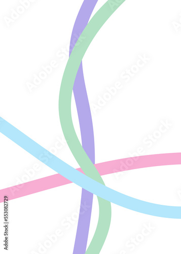 Pastel Colourful Lines Abstract Background 