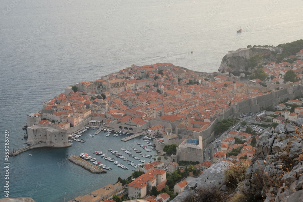 dubrovnik croatia old town red tile roofs beautiful history