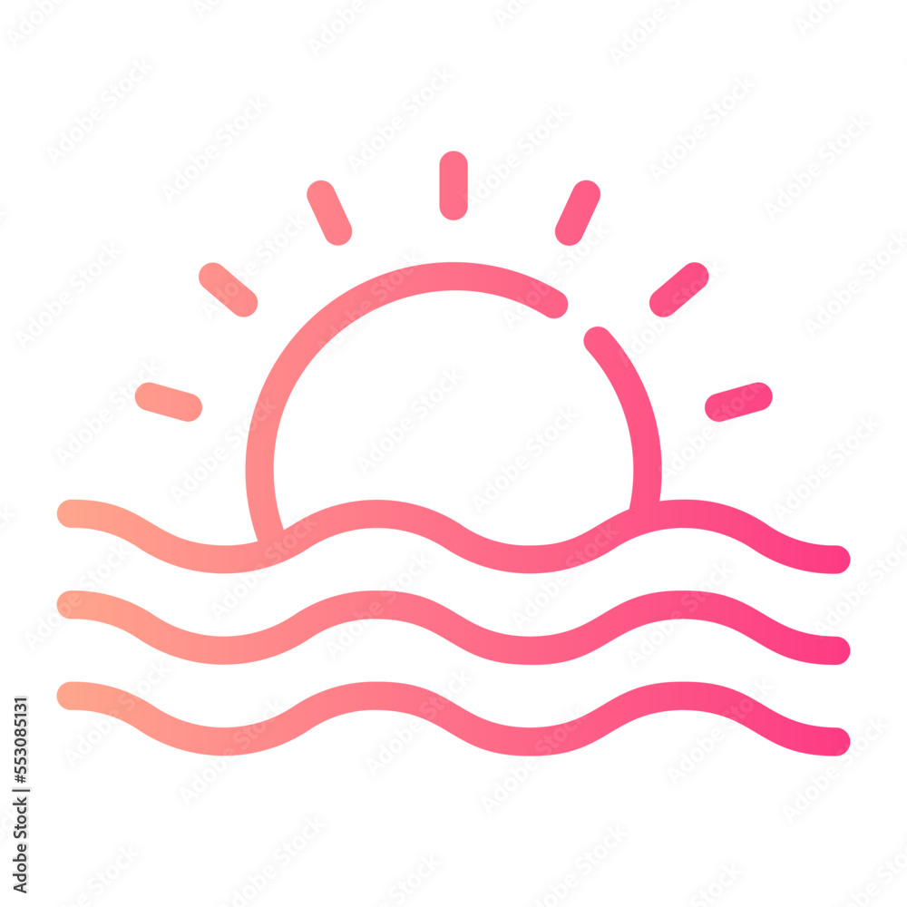 Obraz premium sea gradient icon