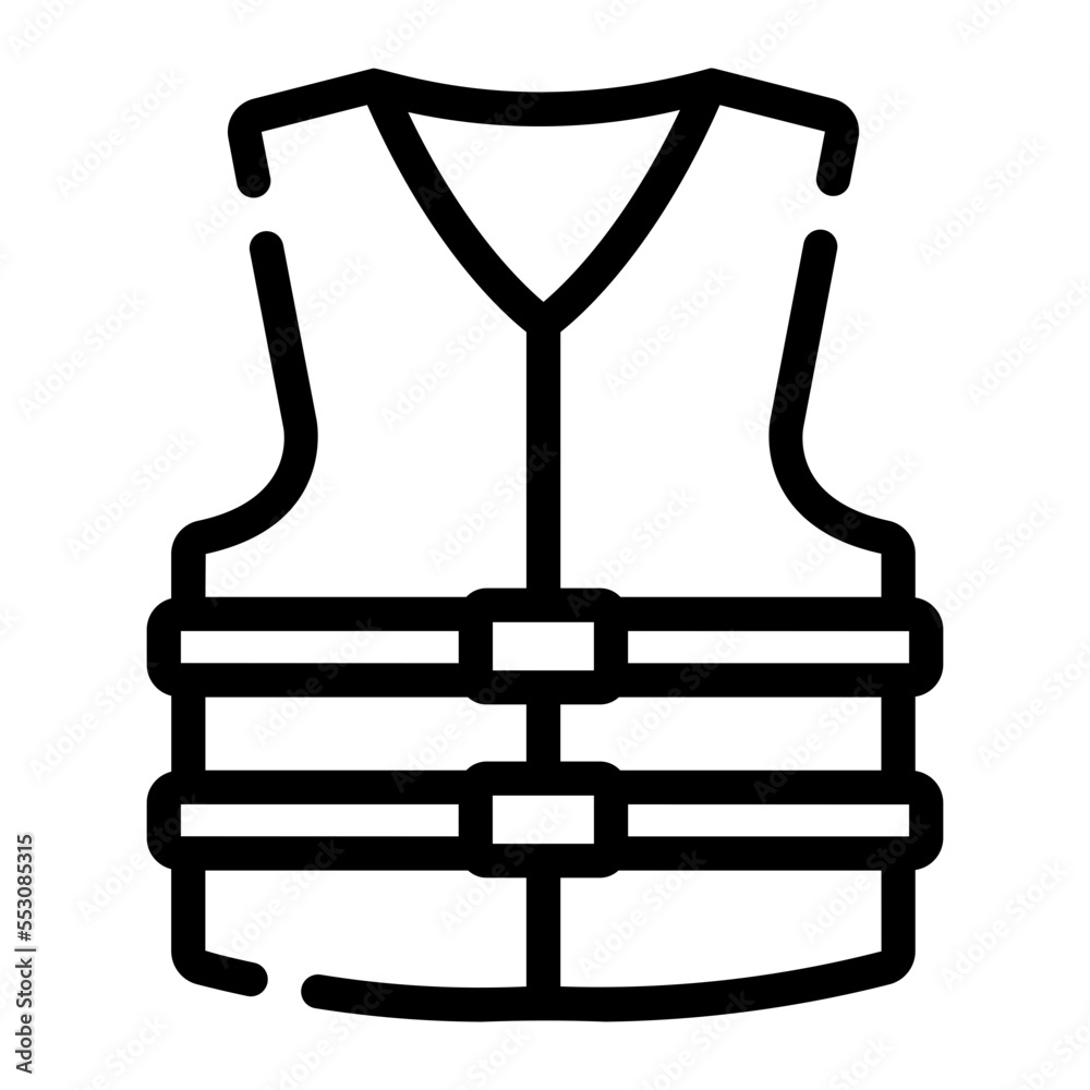 life jacket line icon life jacket line icon