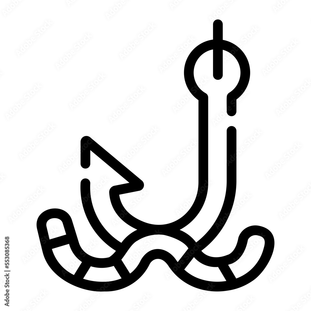 bait line icon bait line icon