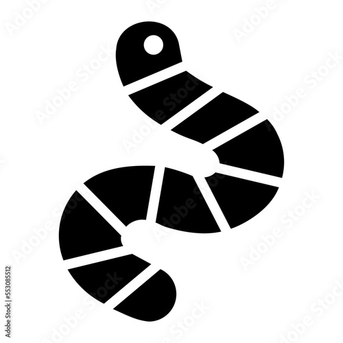 worm glyph icon