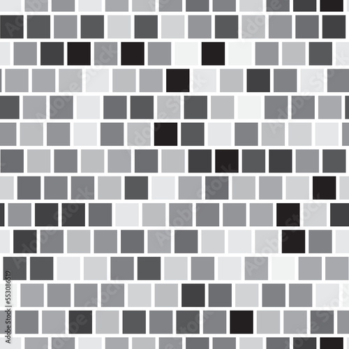 Seamless pattern vector mosaic tile design for decorative wall or wallpaper background or wrapping or geometric fabric.
