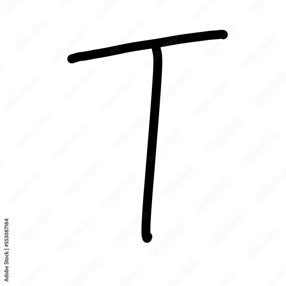 Handwriting Alphabet T Handwriting Alphabet T