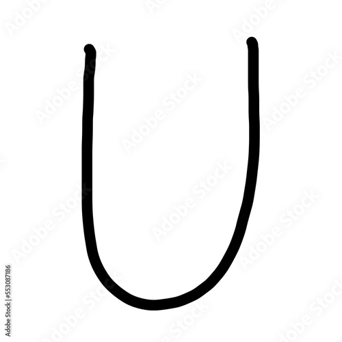 Handwriting Alphabet U