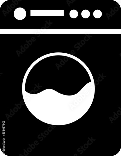 Washing machine icon vector. Electric appliances symbol..eps
