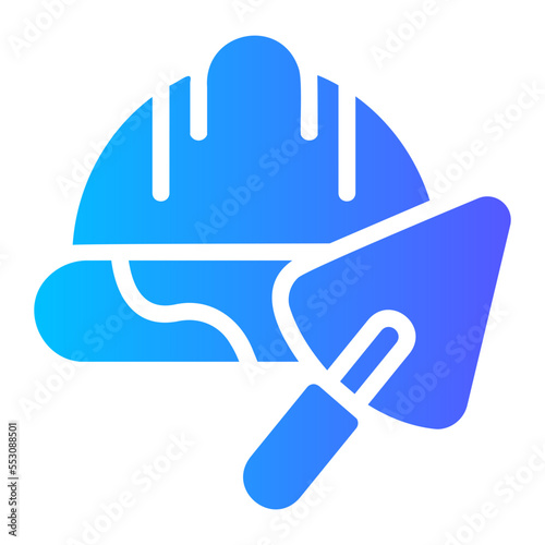 hard hat gradient icon