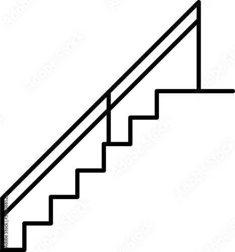Stairway icon trendy design template on white background..eps