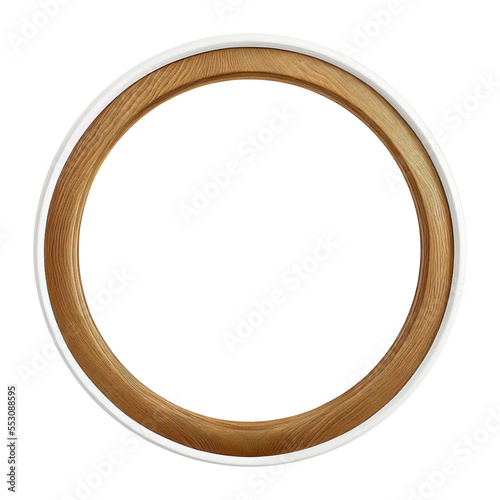 wooden round frame