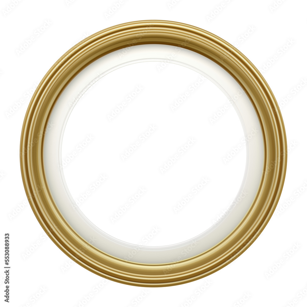 Gold round frame Gold round frame
