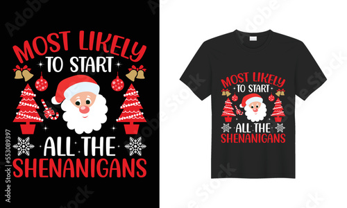 Christmas t-shirt design Christmas Gift December celebration