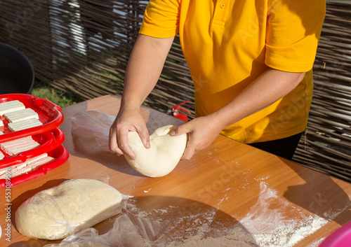 Maykop,Adygeya: Cheese Festival, ethnic festival of the peoples of the Caucasus for the preservation of traditions and customs of the mountain peoples, food and life of the mountain peoples. photo