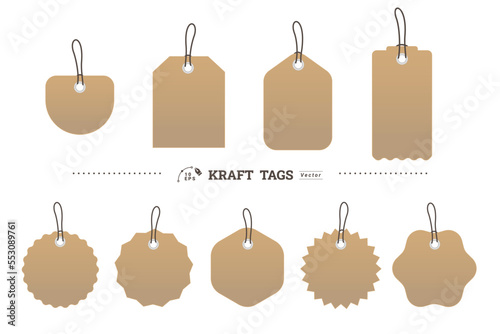 Kraft tags collection