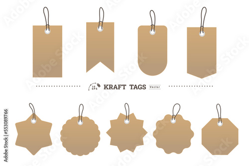 Kraft tags collection