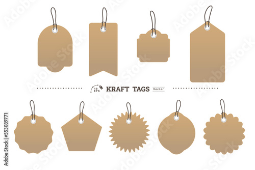 Kraft tags collection